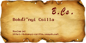 Bokányi Csilla névjegykártya